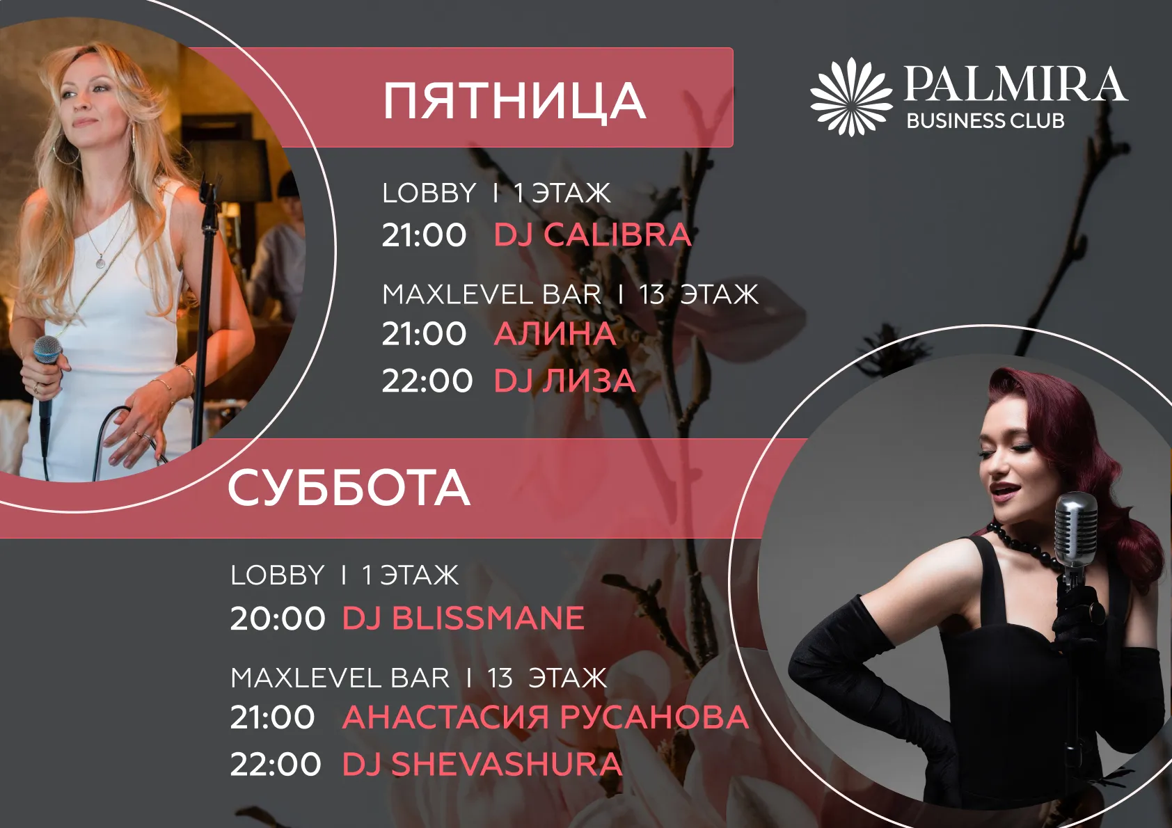 Музыкальные вечера в Palmira