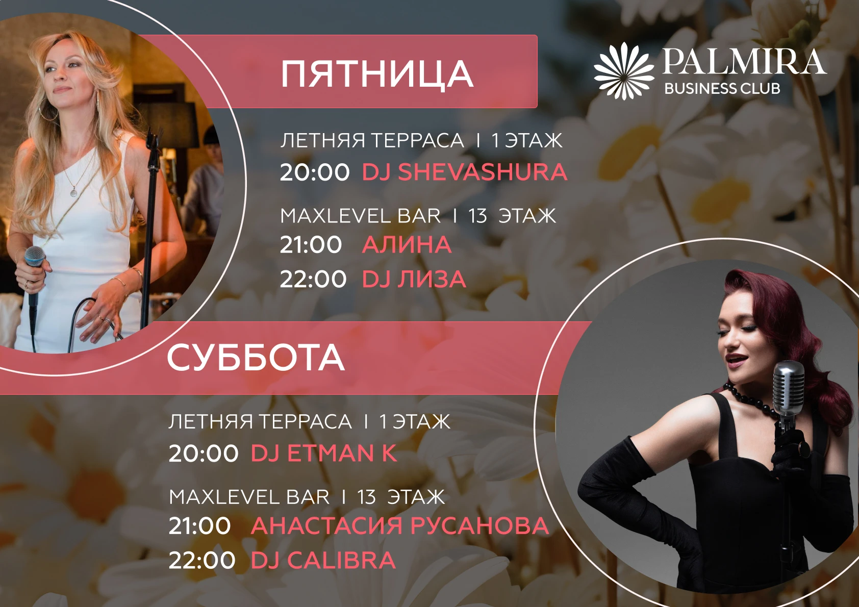 Музыкальные вечера в Palmira