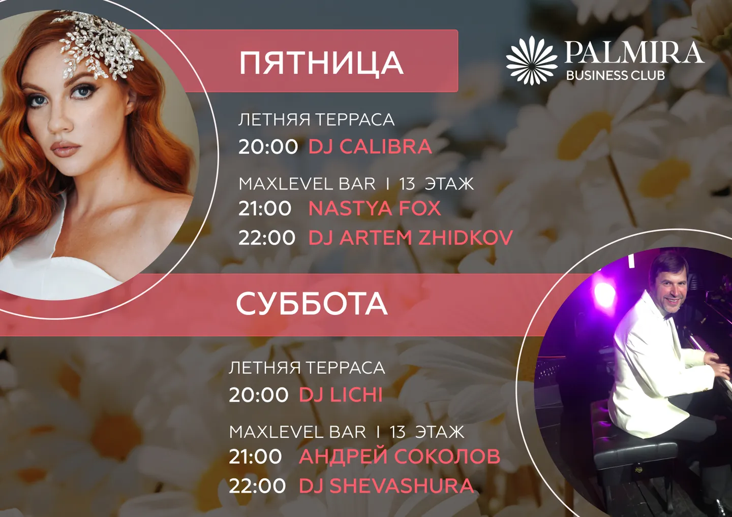 Музыкальные вечера в Palmira