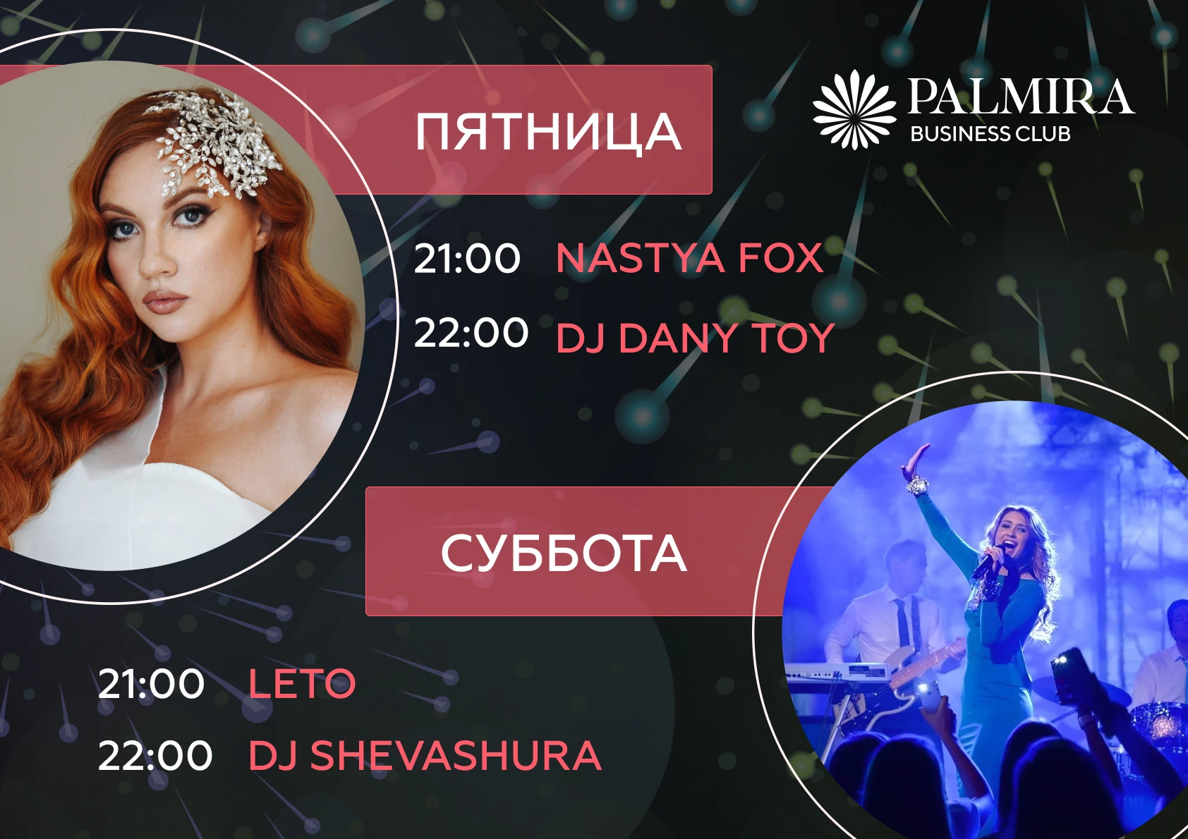 Музыкальные вечера в Palmira
